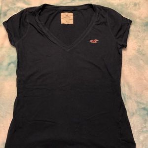 Hollister Blue Plain Tshirt